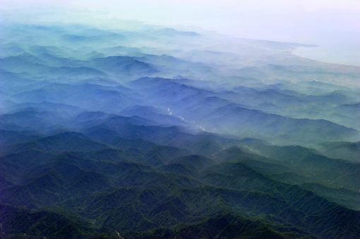 GEO ART - foggy mountain forest